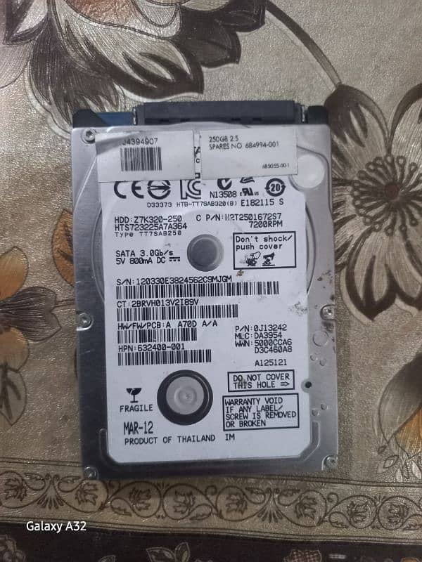 250gb Hard Disk for sale 0