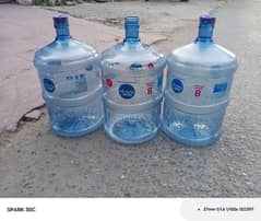 19 liters used bottels