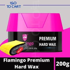 Flamingo Hard Wax - 200gm | Free microfiber towel included Car Polish