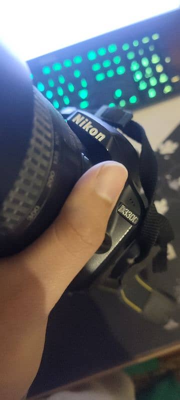 Nikon D3300 with 2 lens & battery 2