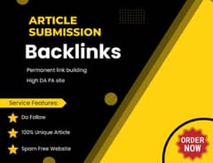 Article Submission Backlinks