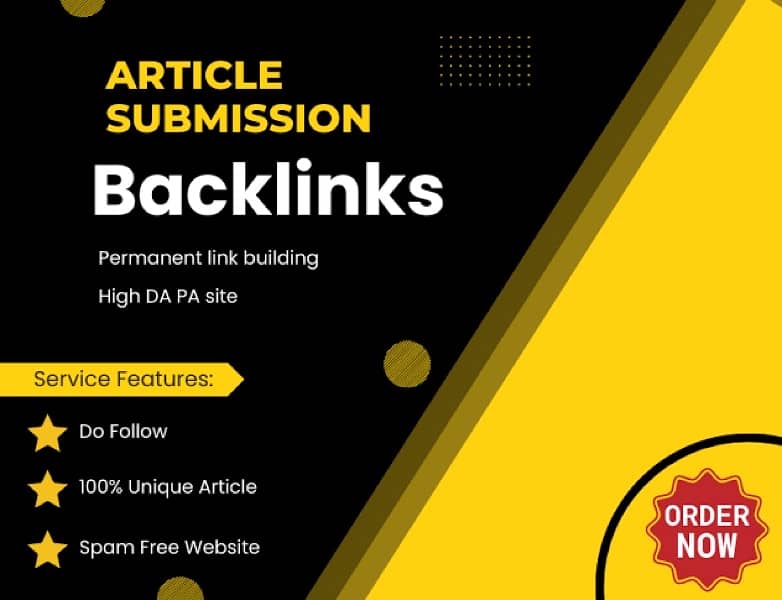 Article Submission Backlinks 0