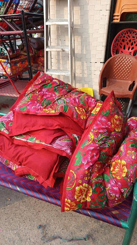 single bed Razai ( blanket ) Taliai and pillow available 4