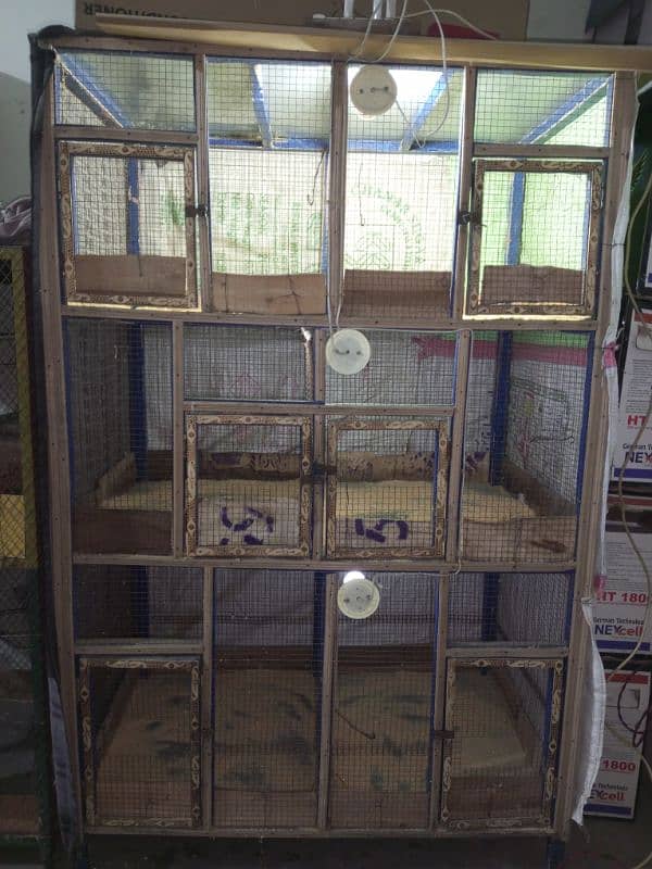 Birds and hens cage making all wood 6 portions. 0