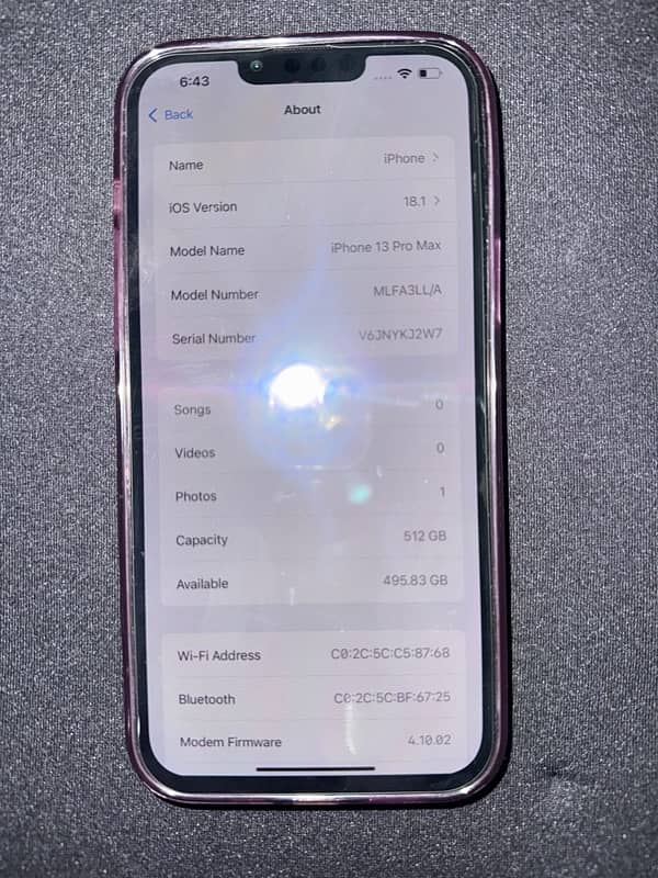 iphone 13 pro max JV 512gb 2