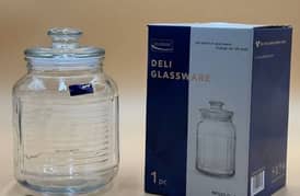 Deli Soga Fine Glass Airtight Candy Jar