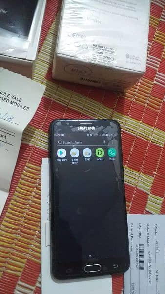 Samsung J7 prim,ful box,(03165859104),Finger print,Ram 3gb,Memry 16gb 1