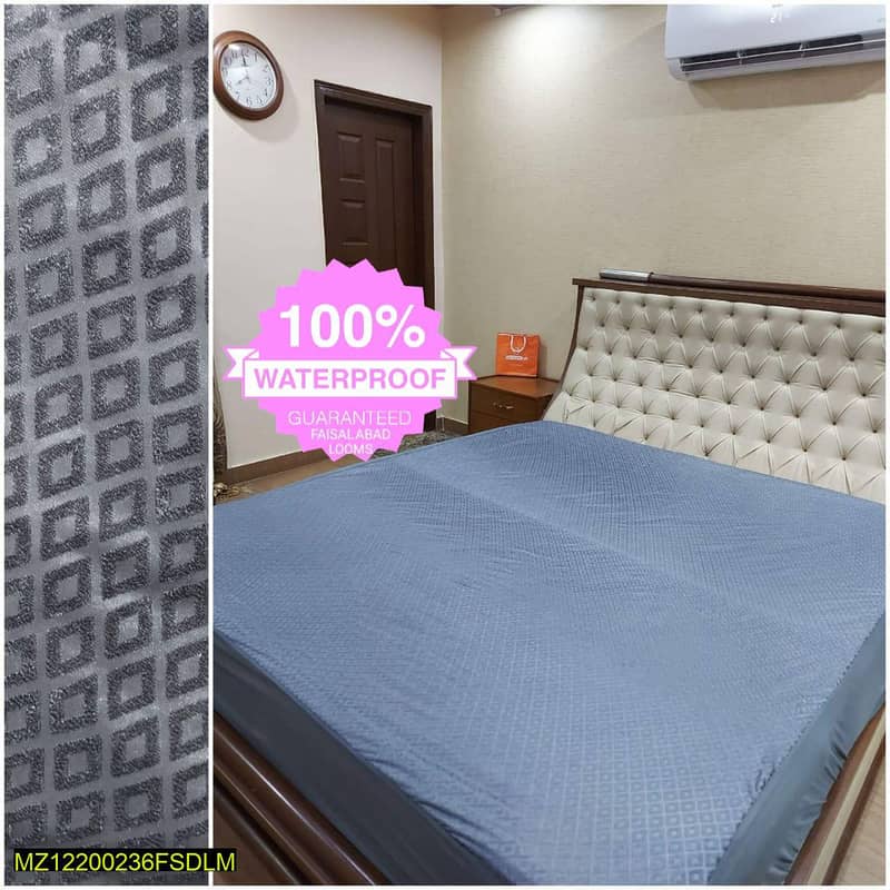 Premium Waterproof mattress cover (FREE DELIVERY ALL OVER PAKISTAN) 2