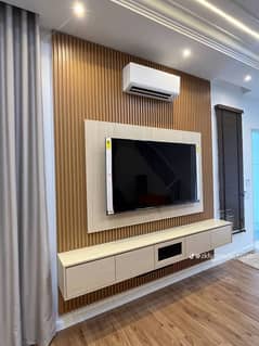 Media Wall/media wall with fire place/PVC Cabinets/home decor