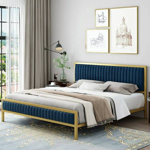 double bed| iron bed| Single bed| bed set| Steel bed| Furniture 1