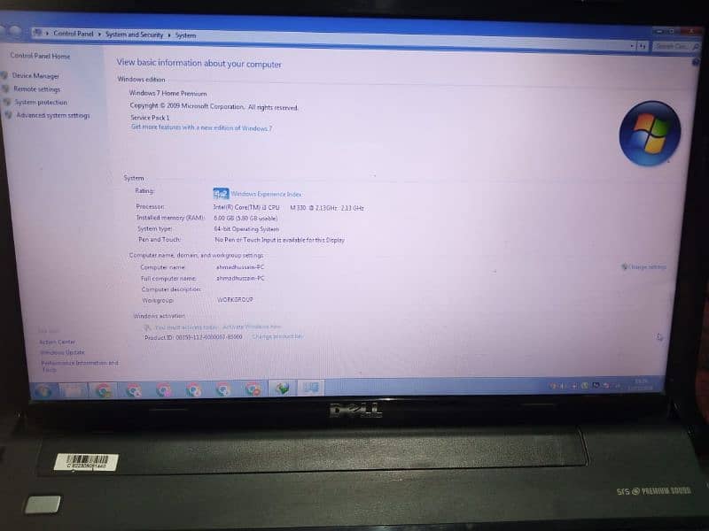 Dell Core i3 2nd generation 3