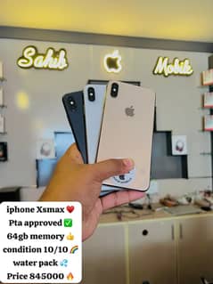 iPhone xs max pta approved 64GB