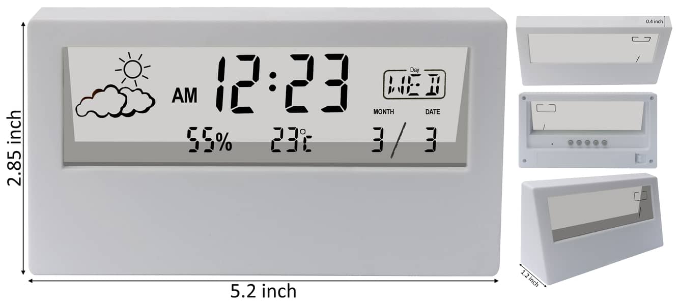 Transparent LCD Digital Alarm Clock 1