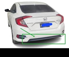 honda FC6, Civic X geniune diffuser rear bumper