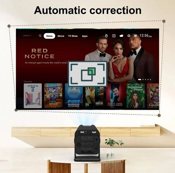 P50 Android Projector Allwinner H713 5G WiFi BT 350Ansi CinemHome Hdmi 3