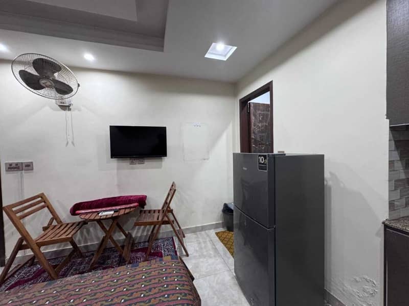 1 Bed Fully Furnished Flat Available For Rent in Sector C Bahria Town Lahore 5