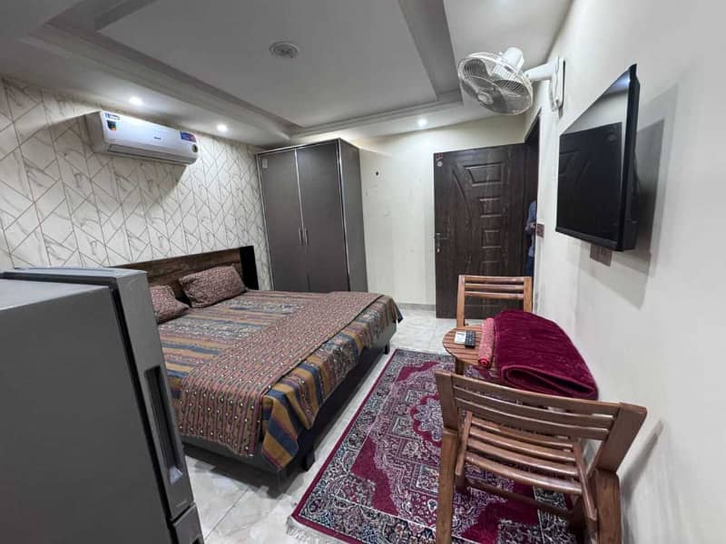 1 Bed Fully Furnished Flat Available For Rent in Sector C Bahria Town Lahore 8