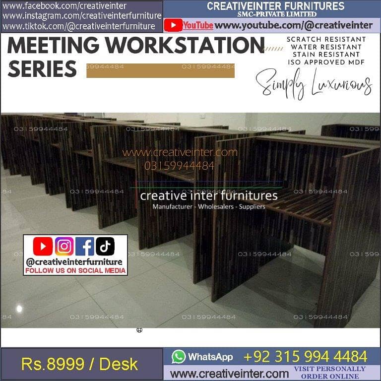 office workstation executive ceo table meeting chair reception manage 16