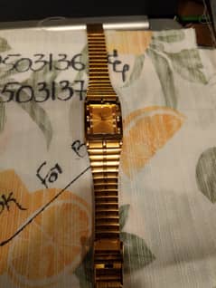 18k gold electroplated swisart watch for sale