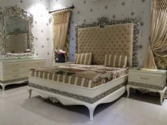 complete bed set/ bed set with side tables and dressing