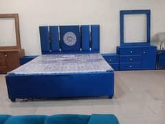 bed set / king size bed / double bed / poshish bed / bed / side table