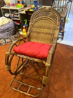 cane rocking chair with cushion