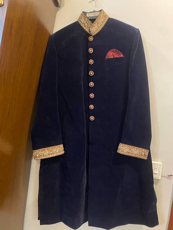 Elegant shairwani for Groom One time used Only 7