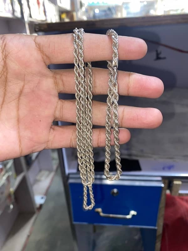 SILVER CHAIN PURE CHANDI 2 CHAIN 5