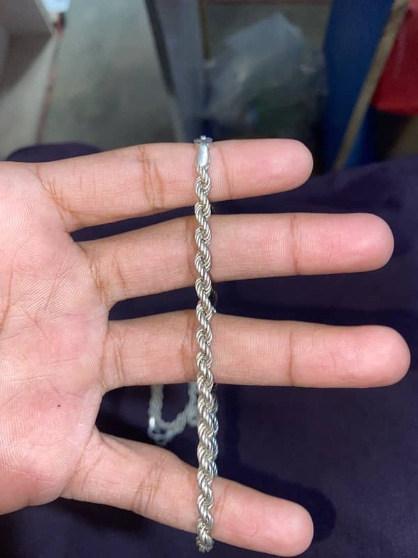 SILVER CHAIN PURE CHANDI 2 CHAIN 7