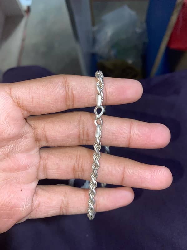 SILVER CHAIN PURE CHANDI 2 CHAIN 8