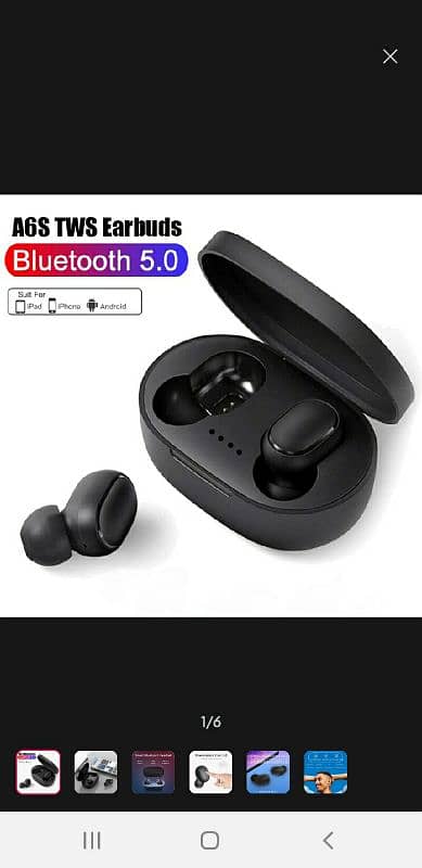 A6s Wireless Bluetooth Headset Touch Mini Light High quality 0