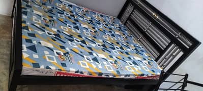 single bed iron new comdition with dura fom matress