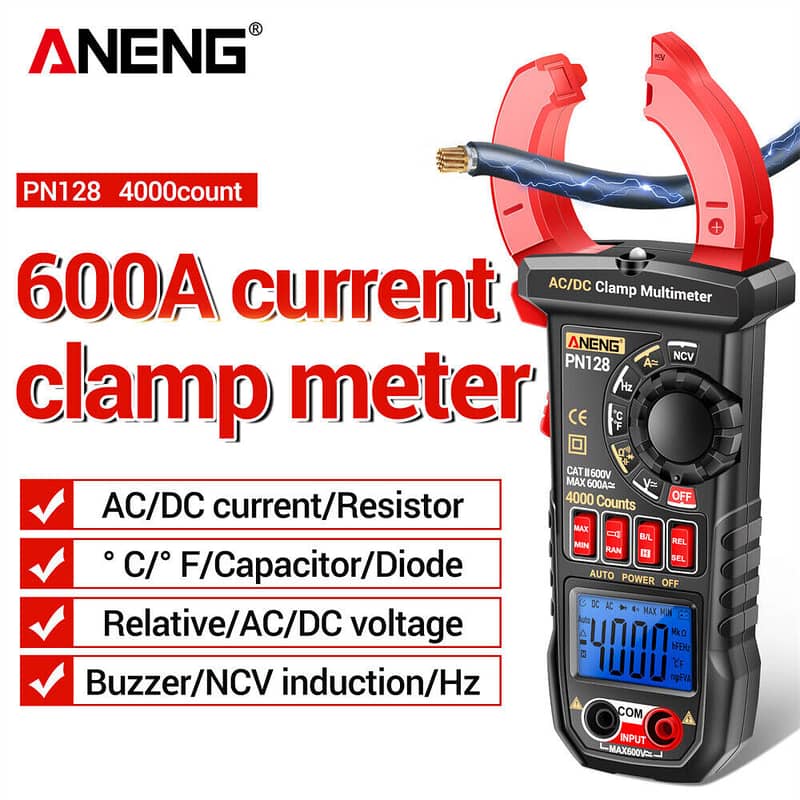 DIGITAL AC/DC CLAMP METER PN128 ANENG 2