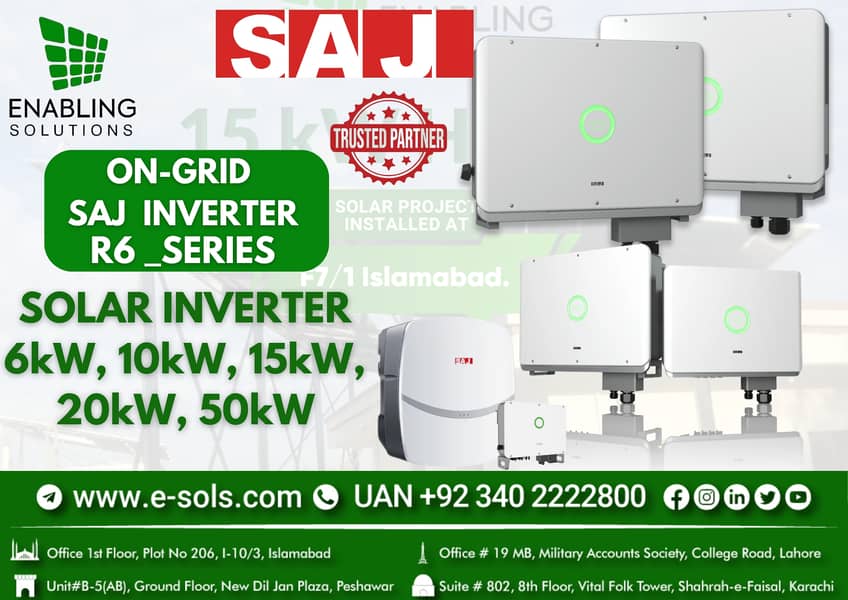 Saj 6kWatt On-Grid Inverter | Solar inverter | solar pannel | inverter 0