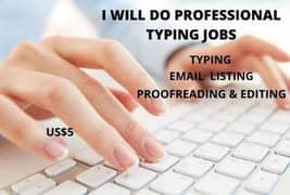 Online Home based data typing jobs available for female and male apply