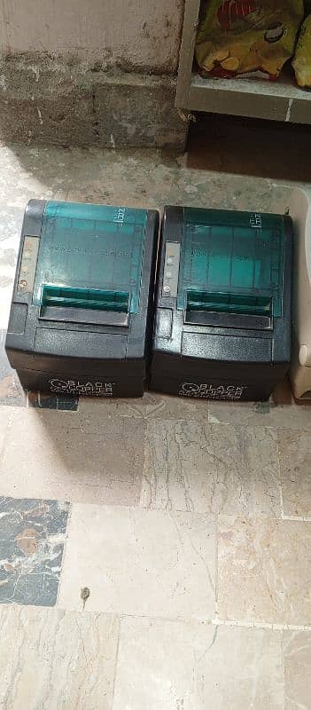 black copper receipt printer 2 PCs for sale. . . used in mart 0