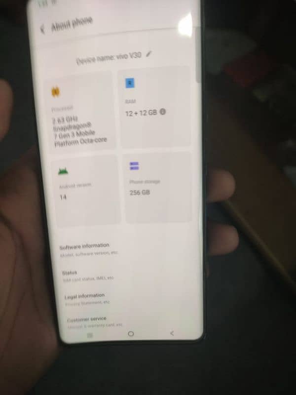 Vivo V30 Back Minor break 1