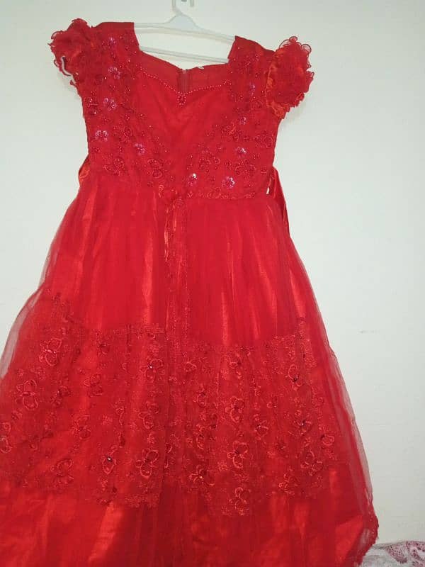 Wedding frock red colour 1