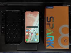 Tecno Spark 8c 3+1 gb 64gb PTA Approved with Box