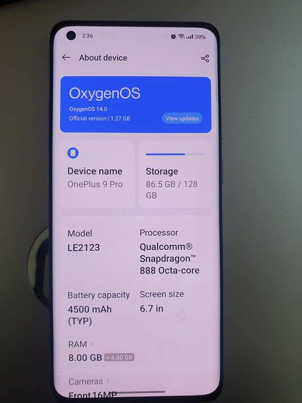 One plus 9pro for Sale 3