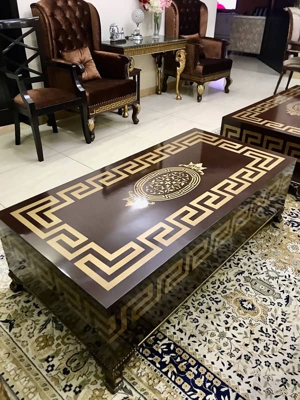 Versace Design Hi-Gloss Tables for Sale 7