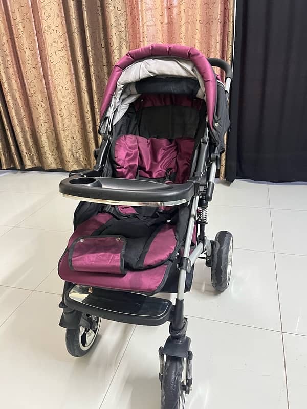 Imported Baby Stroller/Pram with Shocks 4