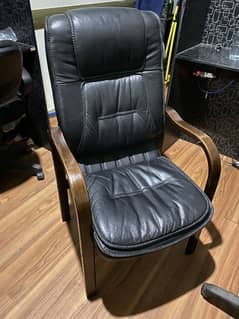 Orginal Leather chairs imported wood