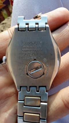 watch swatch  irony  steel