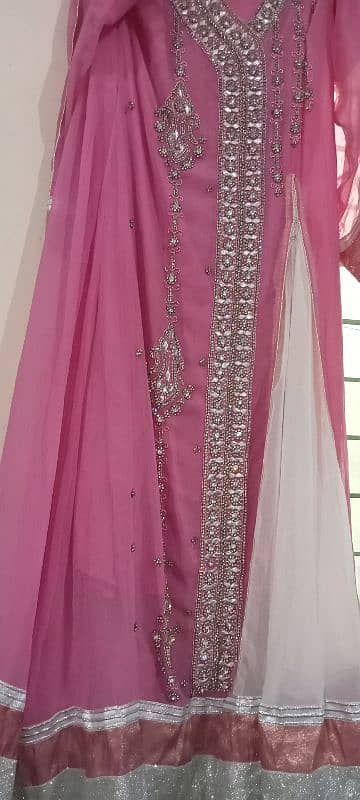 readymade pink embroidery frok. 2