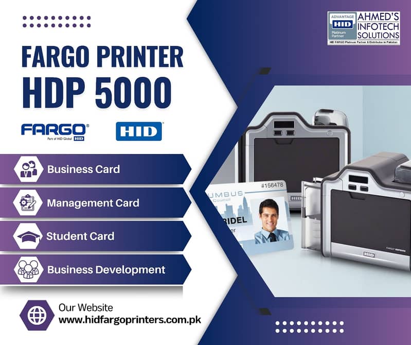 FARGO HDP5000 ID CARD PRINTER 3