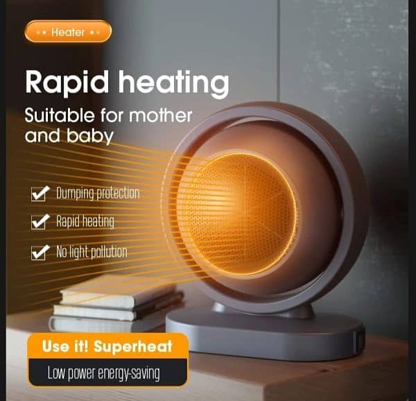 Mini Electric Heater Warmer Wind Portable 380w Heating Intelligent Ai 2