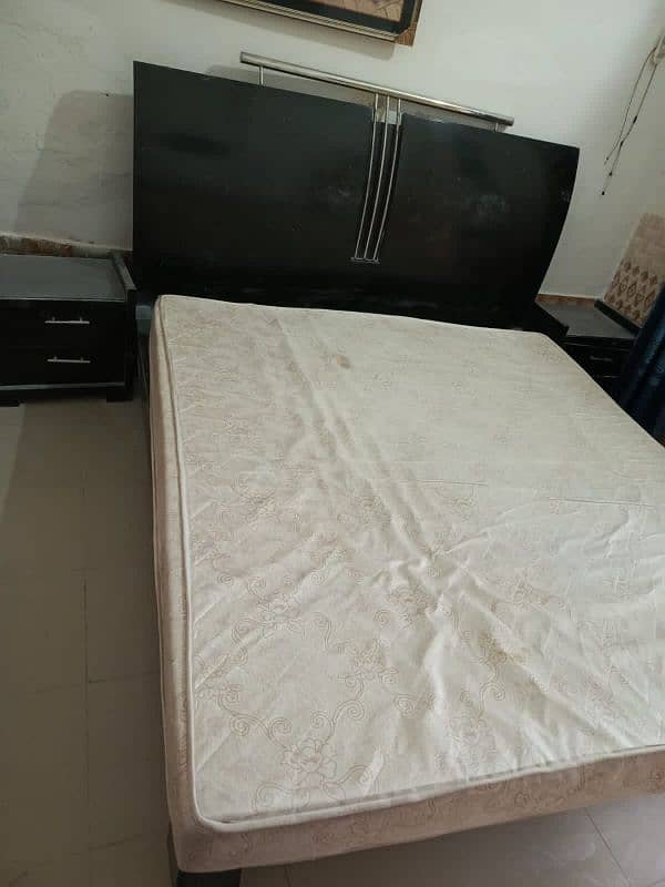 king size Bed plus Matress ,Drressing,side table, 2