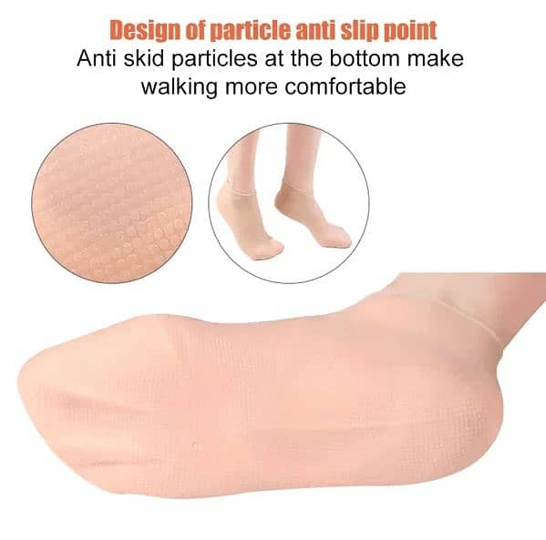 Silicone Jelly Socks Gel Moisturizing Socks Foot Care Protector 1