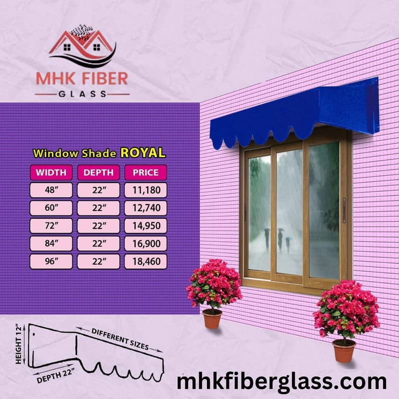 Fiber \ Window shade fiber \ Fiber Glass on discount in karachi 0